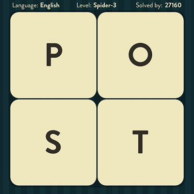  WordBrain Spider 3 | WordBrain Cheats | Spider Answers Level 3 