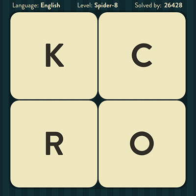  WordBrain Spider 8 | WordBrain Cheats | Spider Answers Level 8 