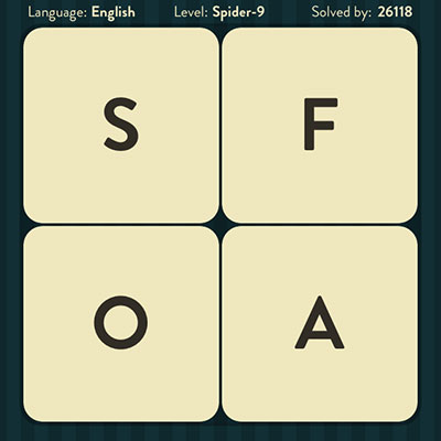  WordBrain Spider 9 | WordBrain Cheats | Spider Answers Level 9 