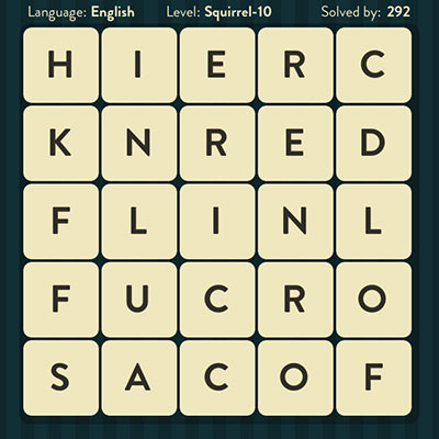  WordBrain Squirrel 10 | WordBrain Cheats | Squirrel Answers Level 10 