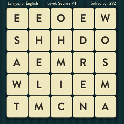  WordBrain Squirrel 11 | WordBrain Cheats | Squirrel Answers Level 11 