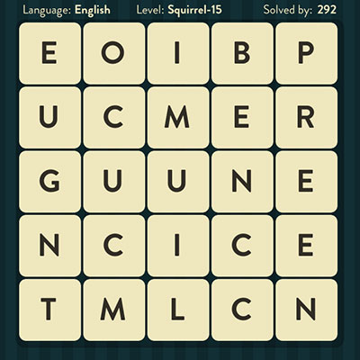  WordBrain Squirrel 15 | WordBrain Cheats | Squirrel Answers Level 15 