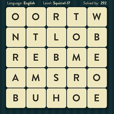  WordBrain Squirrel 17 | WordBrain Cheats | Squirrel Answers Level 17 