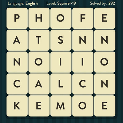  WordBrain Squirrel 19 | WordBrain Cheats | Squirrel Answers Level 19 