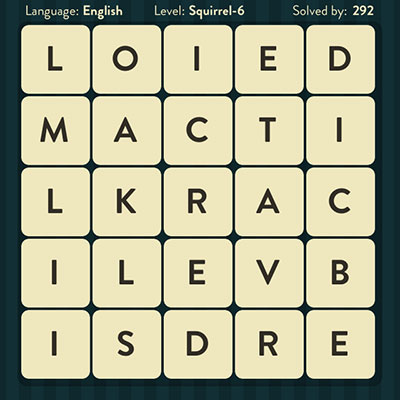  WordBrain Squirrel 6 | WordBrain Cheats | Squirrel Answers Level 6 