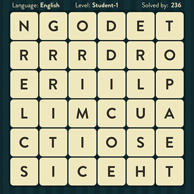  WordBrain Student 1 | WordBrain Cheats | Student Answers Level 1 