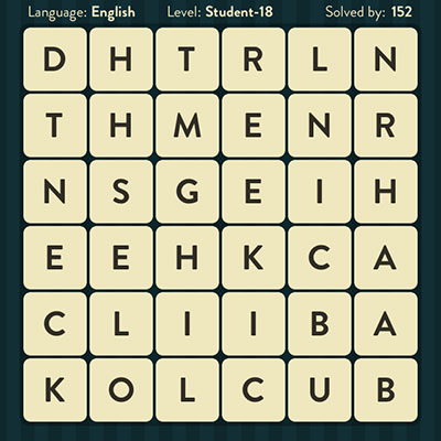  WordBrain Student 18 | WordBrain Cheats | Student Answers Level 18 