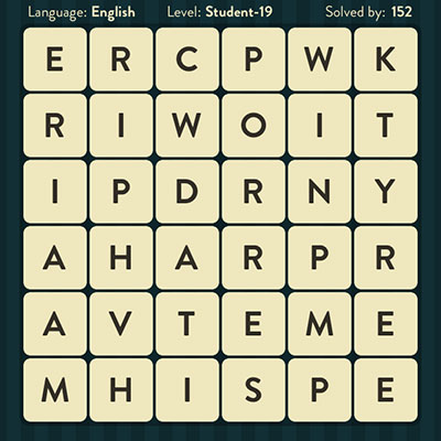  WordBrain Student 19 | WordBrain Cheats | Student Answers Level 19 
