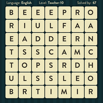 WordBrain Teacher 10 | WordBrain Cheats | Teacher Answers Level 10 