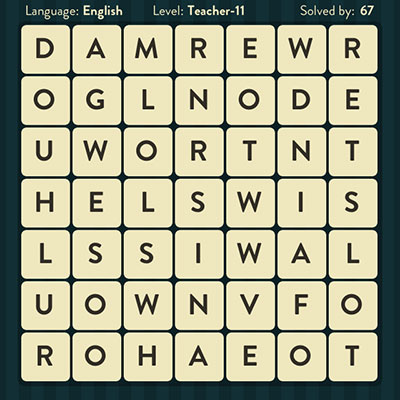  WordBrain Teacher 11 | WordBrain Cheats | Teacher Answers Level 11 