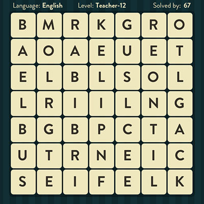  WordBrain Teacher 12 | WordBrain Cheats | Teacher Answers Level 12 