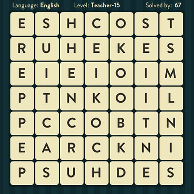  WordBrain Teacher 15 | WordBrain Cheats | Teacher Answers Level 15 