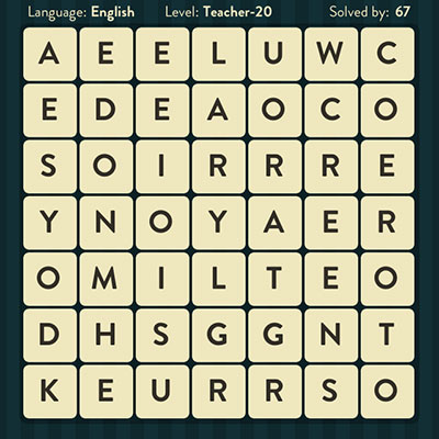  WordBrain Teacher 20 | WordBrain Cheats | Teacher Answers Level 20 