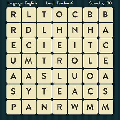  WordBrain Teacher 6 | WordBrain Cheats | Teacher Answers Level 6 
