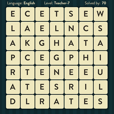  WordBrain Teacher 7 | WordBrain Cheats | Teacher Answers Level 7 