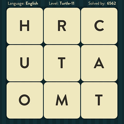  WordBrain Turtle 11 | WordBrain Cheats | Turtle Answers Level 11 