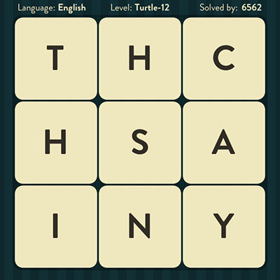  WordBrain Turtle 12 | WordBrain Cheats | Turtle Answers Level 12 
