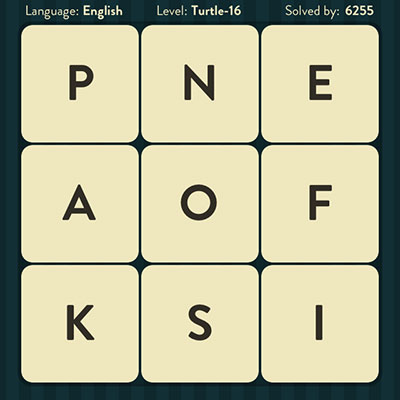  WordBrain Turtle 16 | WordBrain Cheats | Turtle Answers Level 16 