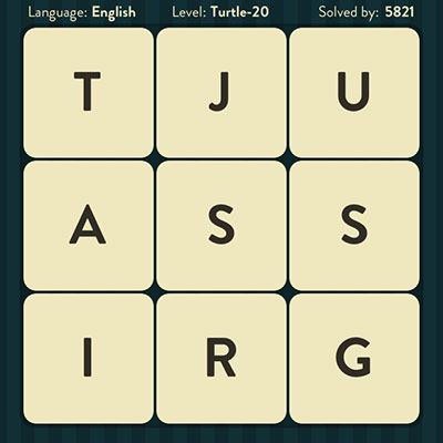  WordBrain Turtle 20 | WordBrain Cheats | Turtle Answers Level 20 