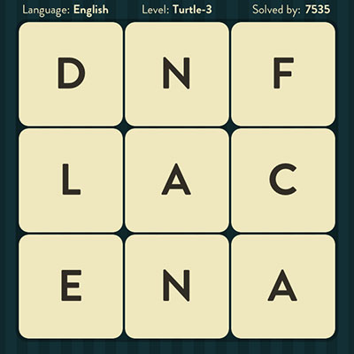  WordBrain Turtle 3 | WordBrain Cheats | Turtle Answers Level 3 
