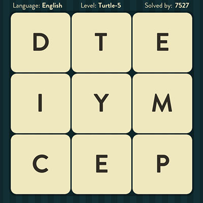  WordBrain Turtle 5 | WordBrain Cheats | Turtle Answers Level 5 