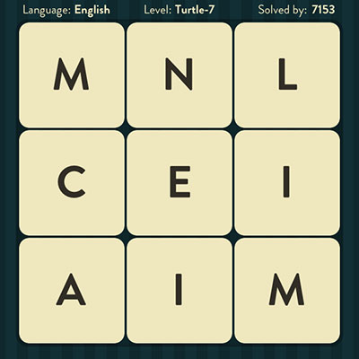  WordBrain Turtle 7 | WordBrain Cheats | Turtle Answers Level 7 