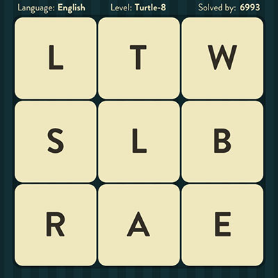  WordBrain Turtle 8 | WordBrain Cheats | Turtle Answers Level 8 