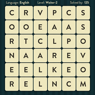  WordBrain Waiter 2 | WordBrain Cheats | Waiter Answers Level 2 