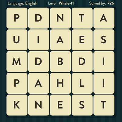  WordBrain Whale 11 | WordBrain Cheats | Whale Answers Level 11 