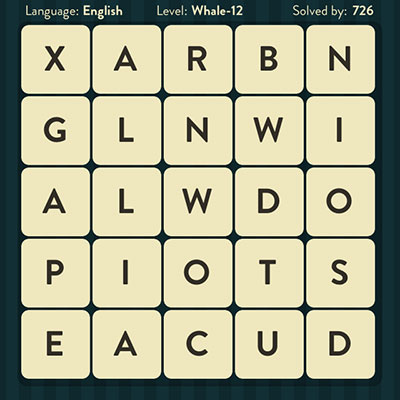  WordBrain Whale 12 | WordBrain Cheats | Whale Answers Level 12 