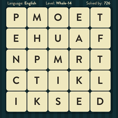  WordBrain Whale 14 | WordBrain Cheats | Whale Answers Level 14 