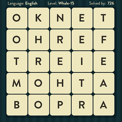  WordBrain Whale 15 | WordBrain Cheats | Whale Answers Level 15 