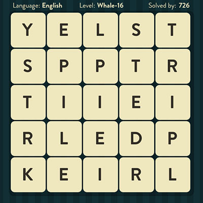  WordBrain Whale 16 | WordBrain Cheats | Whale Answers Level 16 