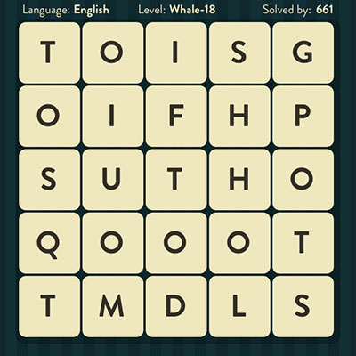  WordBrain Whale 18 | WordBrain Cheats | Whale Answers Level 18 