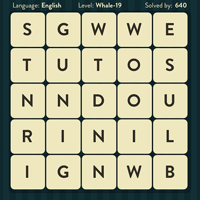  WordBrain Whale 19 | WordBrain Cheats | Whale Answers Level 19 