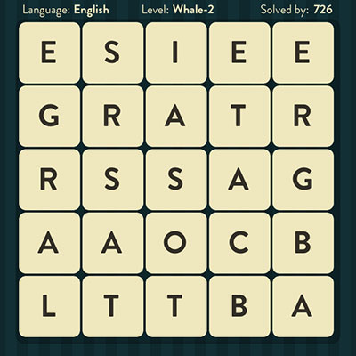  WordBrain Whale 2 | WordBrain Cheats | Whale Answers Level 2 