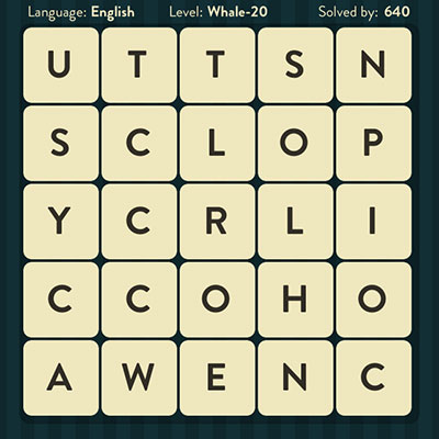  WordBrain Whale 20 | WordBrain Cheats | Whale Answers Level 20 