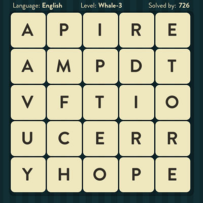  WordBrain Whale 3 | WordBrain Cheats | Whale Answers Level 3 