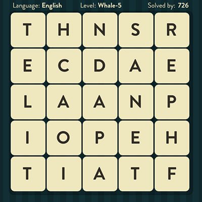  WordBrain Whale 5 | WordBrain Cheats | Whale Answers Level 5 